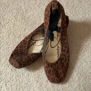 Jessica Simpson leopard print ballet flats